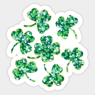 Lucky Four Leaf Clover Sticker